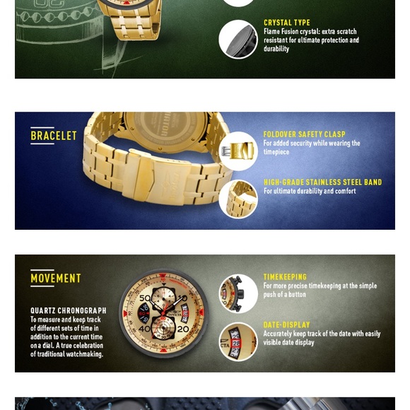 Invicta Men’s Aviator analog display Japanese Quartz watch - Picture 8 of 8